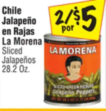 El Super La morena sliced jalapeños offer