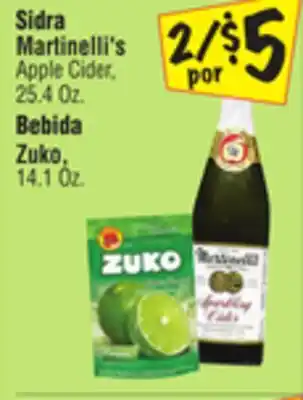 El Super Martinelli's apple cider offer