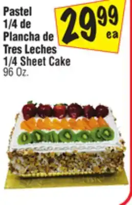 El Super 1/4 sheet cake offer