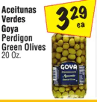 El Super Goya perdigon green olives offer