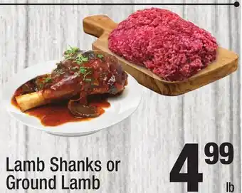 Super King Markets Lamb shanks or ground lamb offer