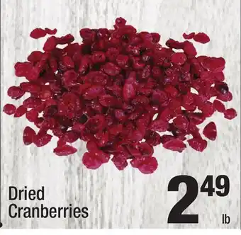 Super King Markets Dried cranberries offer