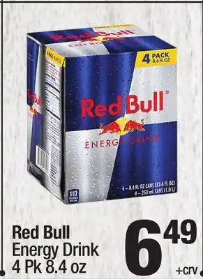 Super King Markets Red bull energy drink offer