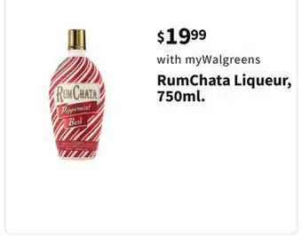 Walgreens Rumchata liqueur, 750ml offer