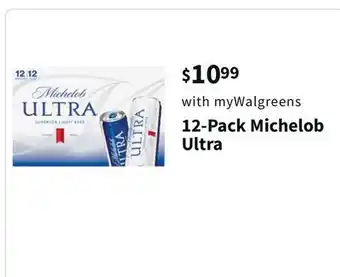Walgreens 12-pack michelob ultra offer