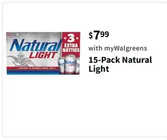 Walgreens 15-pack natural light offer