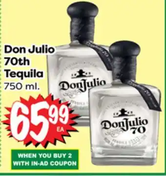 Superior Grocers Don julio 70th tequila offer
