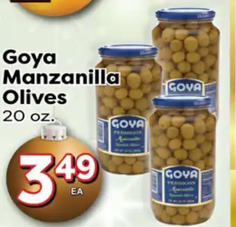 Superior Grocers Goya manzanilla olives offer