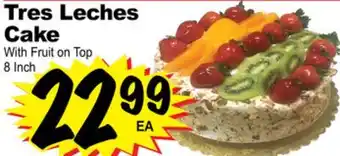 Superior Grocers Tres leches cake with fruit on top offer