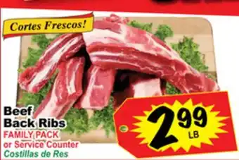Superior Grocers Beef back ribs offer