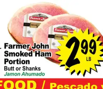 Superior Grocers Farmer john smoked ham portion butt or shanks offer