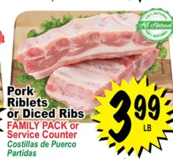 Superior Grocers Pork riblets or diced ribs offer