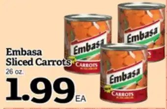 Superior Grocers Embasa sliced carrots offer