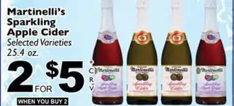 Superior Grocers Martinelli's sparkling apple cider offer