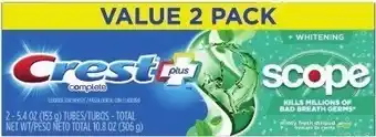 Kroger Crest toothpaste offer