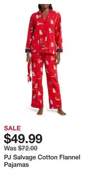 Nordstrom Pj salvage cotton flannel pajamas offer