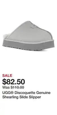 Nordstrom Ugg discoquette genuine shearling slide slipper offer