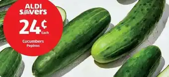 Aldi Cucumbers Pepinos offer