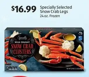 Aldi Specially Selected Snow Crab Legs 24 oz. offer