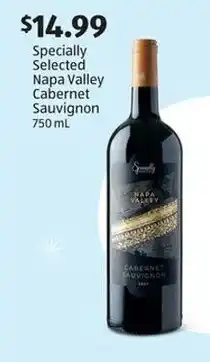 Aldi Specially Selected Napa Valley Cabernet Sauvignon 750 mL offer