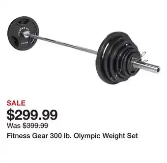 Dick's Sporting Goods Fitness gear 300 lb. olympic weight set offer