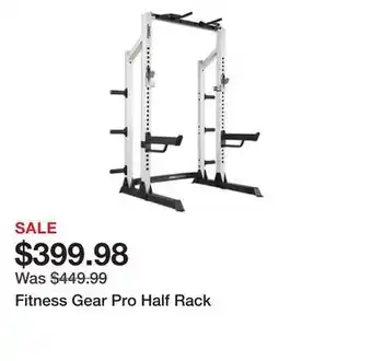 Dick's Sporting Goods Fitness gear pro half rack offer