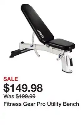 Dick's Sporting Goods Fitness gear pro utility bench offer