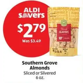 Aldi Southern Grove Almonds Sliced or Slivered 6 oz. offer
