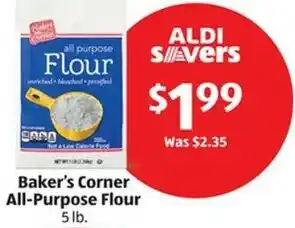Aldi Baker's Corner All-Purpose Flour 5 lb. offer