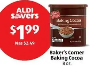 Aldi Baker's Corner Baking Cocoa offer