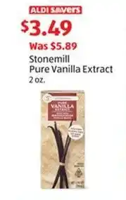 Aldi Stonemill Pure Vanilla Extract 2 oz. offer