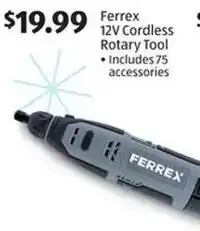 Aldi Ferrex 12V Cordless Rotary Tool offer