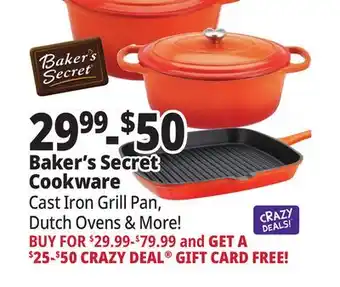 Ocean State Job Lot Baker's secret cookware offer