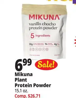 Ocean State Job Lot Mikuna plant protein powder offer