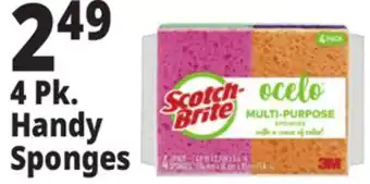 Ocean State Job Lot 4 pk. handy sponges offer