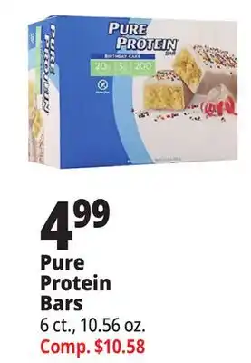 Ocean State Job Lot Pure protein bars offer