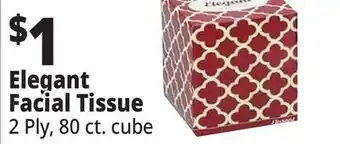 Ocean State Job Lot Elegant face tissue, 1 box offer