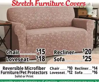 Ocean State Job Lot Stretch furniture covers offer