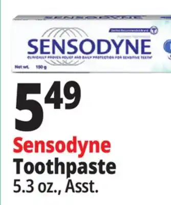 Ocean State Job Lot Sensodyne toothpaste offer