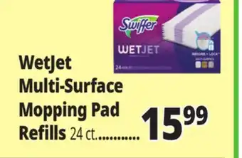 Ocean State Job Lot Wetjet multi-surface mopping pad refills offer