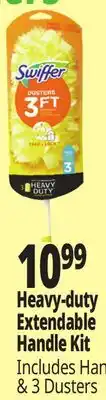 Ocean State Job Lot Swiffer heavy-duty extendable handle kit offer