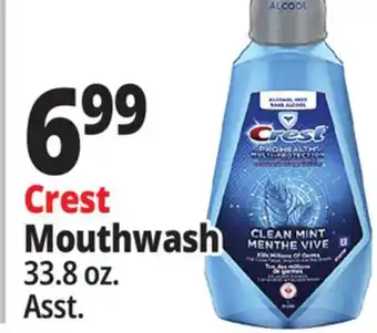 Ocean State Job Lot Crest mouthwash offer