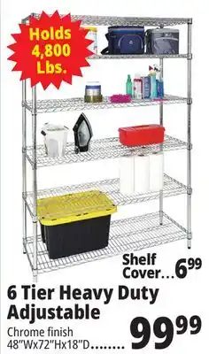 Ocean State Job Lot 6 tier heavy duty adjustable offer