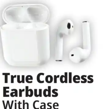 Ocean State Job Lot Techbunch wireless earbuds with charging case offer