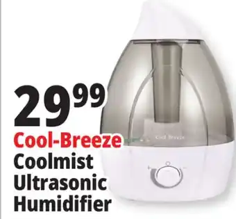 Ocean State Job Lot Cool~breeze 25w ultrasonic cool mist humidifier, 1 gal offer