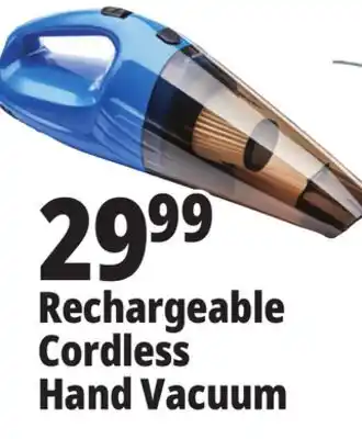 Ocean State Job Lot Rechargeable cordless hand vacuum offer