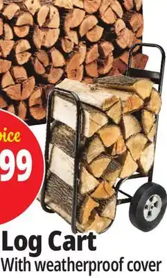 Ocean State Job Lot Heavy-duty firewood carrier with cover offer