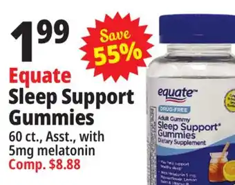 Ocean State Job Lot Equate sleep support gummies offer