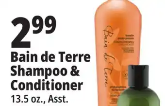 Ocean State Job Lot Bain de terre shampoo & conditioner offer