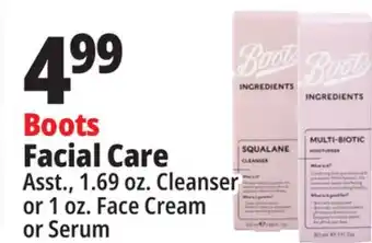 Ocean State Job Lot Boots facial care offer